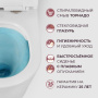 LINER Унитаз подвесной, безободковый с системой смыва "Торнадо", с сиденьем soft close, 53 см, CZR-3808-53-TH-TOR/SC