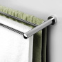 Полка для полотенец Donau, 65х4,5х21 см, хром, K-9411
