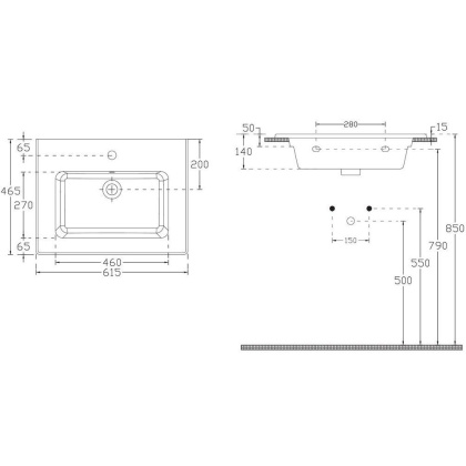 Раковина Allen Brau Fantasy 62 4.11023.20 белый глянец