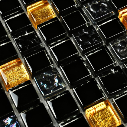 Мозаика стеклянная Classik night (чип 8*15*15) 300*300(11шт.-0.99м2), м2 Мозаика стеклянная Classik night (чип 8*15*15) 300*300(11шт.-0.99м2), м2