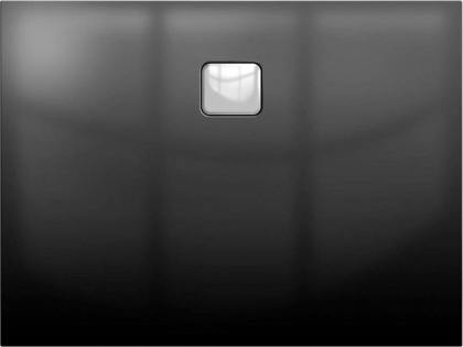 Акриловый душевой поддон Riho Basel 414 100x90 черный глянец, накладка хром DC241600000000S