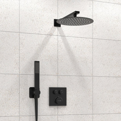 A7448.219.258.302.240.218 Thermo Встраиваемый комплект для душа с верхней душевой насадкой и лейкой A7448.219.258.302.240.218 Thermo Встраиваемый комплект для душа с верхней душевой насадкой и лейкой