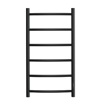 Полотенцесушитель электрический Point Афина PN04848B П6 400x800 диммер справа, черный