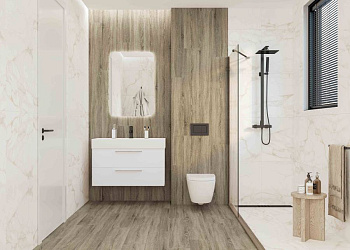 Керамогранит Laminat коричневый 15х90