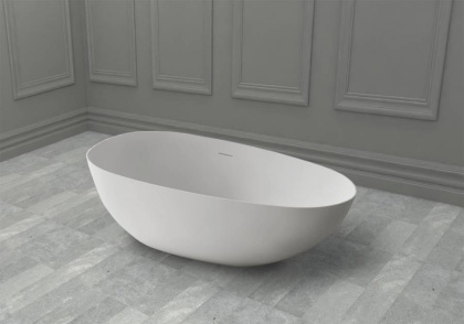 Ванна из литьевого мрамора Abber Stein 160х75 AS9611-1.6