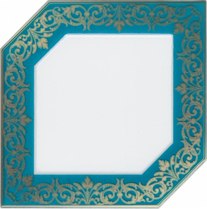 Декор HGD\C250\18000 Клемансо бирюзовый 15*15 (1уп/38шт), шт