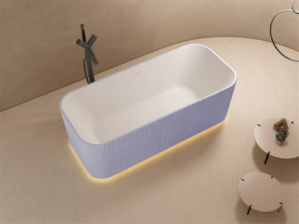 Ванна из литьевого мрамора Abber Stein 170х75 AS9663Violett