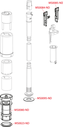 Сливной механизм для Slimmodul