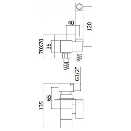 Смеситель с гигиеническим душем Paffoni Tweet Square ZDUP112CR (с внутренней частью) Смеситель с гигиеническим душем Paffoni Tweet Square ZDUP112CR (с внутренней частью)