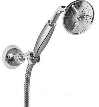 CZR-KD-01-M Ручной душ со шлангом 150см и держателем, исполнение хром, ручка хром, D-75 mm