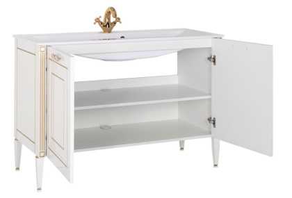 Тумба под раковину Aquanet Паола 120 белый/золото
