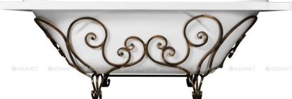 Кованая подставка для ванны "Астра" (патина)