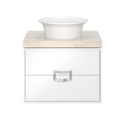 Тумба CANALETTO подвесная с ящиками 60, белая матовая CN.60\M