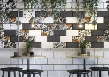 Панно OP\A210\4x\19060 Граффити,панно из 4-х частей 20*39.6*8 (уп\9 комплектов), шт