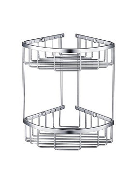 Полка угловая двойная Timo Saona 13082/00 хром