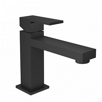 Смеситель для раковины FUTURA однорычажный без донного клапана 3/8, матовый черный