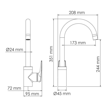 Aisch 5507 Смеситель для кухни Wasserkraft Aisch 5507 Смеситель для кухни Wasserkraft