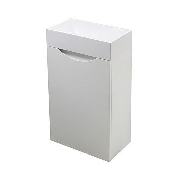 Тумба подвесная правосторонняя под умывальник Mini 400х220 1 дверная (ШхГхВ) 400х220х607