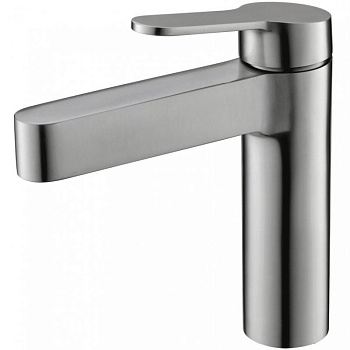 DELTA Смеситель для раковины без донного клапана, нержавеющая сталь, исполнение сатин DEL-LVM-IN