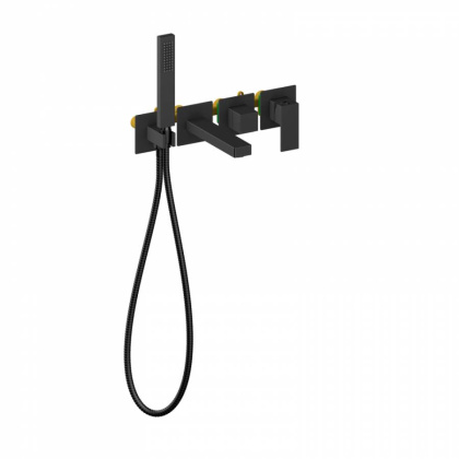 Смеситель для ванны скрытого монтажа TIMO Selene 2014/03YSM черный матовый