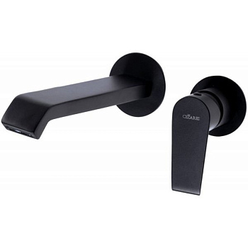 NAUTIC-BLI2-NOP Смеситель для раковины однорычажный, с донным клапаном, исполнение черный матовый