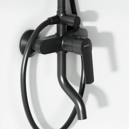 977740300 Jupiter душевая система с ванно-душевым смесителем, черный