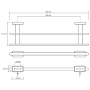 Полотенцедержатель двойной 153104052