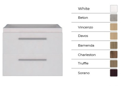 Дополнительный модуль Creto White 2 ящика р-р 50 - 80