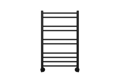 Полотенцесушитель водяной Aquatek (Акватек) Вега П10 500х800 мм, черный муар, подключение нижнее/диагональное, сверхпрочная пищевая нержавеющая сталь AISI 304L, гарантия 10 лет