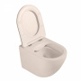 Подвесной унитаз Abber Bequem AC1101MBE бежевый матовый с микролифтом
