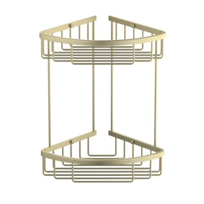 Полка угловая двойная Timo Saona 13082/17 золото матовое