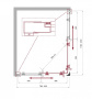 Душевой уголок BelBagno UNO-195-AH-2-120/80-C-Cr