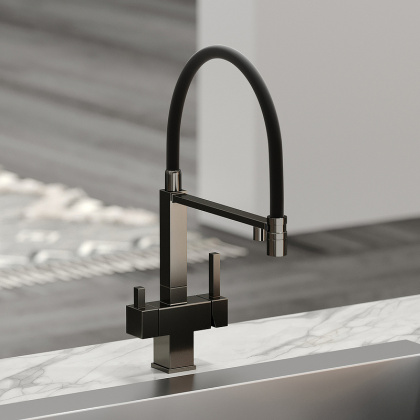 Смеситель для кухни SANCOS Moro с возможностью подключения фильтра для воды, цвет вороненая сталь, арт. SC4006GG Смеситель для кухни SANCOS Moro с возможностью подключения фильтра для воды, цвет вороненая сталь, арт. SC4006GG