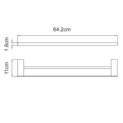 Sauer K-7940 Держатель полотенец двойной