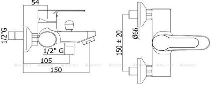 Смеситель для ванны с душем Paffoni Blu BLU022CR Смеситель для ванны с душем Paffoni Blu BLU022CR