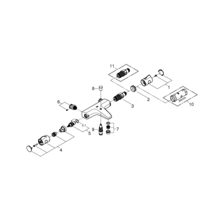 Термостат для ванны Grohe Grohtherm 800 34576000 хром
 Термостат для ванны Grohe Grohtherm 800 34576000 хром