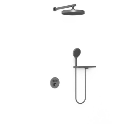 Душевой комплект Inspire VSFW-3I22MT2RGM встраиваемый, термостат,  двухрежимный, вороненая сталь