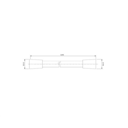 Душевой шланг OMNIRES 125 см 022-XBL (черный) Душевой шланг OMNIRES 125 см 022-XBL (черный)