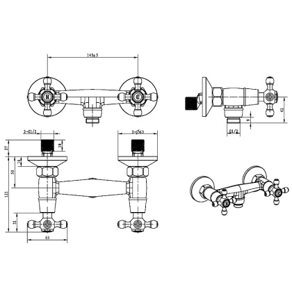 Смеситель для душа_Комплект