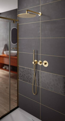 Душевая система Timo Saona SX-2359/17SM скрытого монтажа, термостат, золото матовое Душевая система Timo Saona SX-2359/17SM скрытого монтажа, термостат, золото матовое