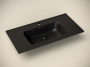 Умывальник накладной прямоугольный (цвет Черный Матовый) Element 910*465*180мм