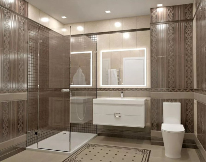 Бордюр Версаль коричневый обрезной 30x7x0,9