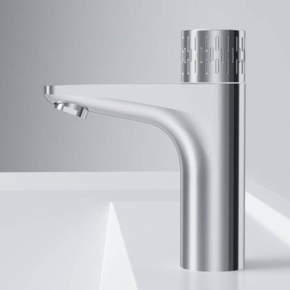 F90A02400 Gem Смеситель для умывальника с индикацией температуры, хром, шт. F90A02400 Gem Смеситель для умывальника с индикацией температуры, хром, шт.