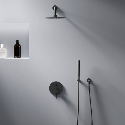 936520300 Scandinavian Pure встраиваемая душевая система со смесителем для душа, черный