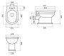 Чаша приставного унитаза BelBagno BOHEME BB115CB Чаша приставного унитаза BelBagno BOHEME BB115CB