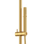 ECO-CD-T-BORO Душевая стойка с термостатическим смесителем для душа, с ручным и верхним душем, брашированное золото