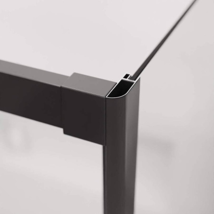 Душевой уголок 200* 80*195 RGW LE-41-1B (LE-12B + Z-060-2B) Прямоуг./Чёрный/Прозрачное/6 мм (Easy)