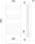 Полотенцесушитель Terminus Енисей П12 500х1000 электро Полотенцесушитель Terminus Енисей П12 500х1000 электро