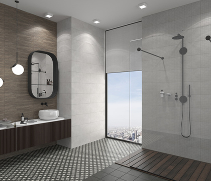 Декор Chiron B grey 01 25х60 Декор Chiron B grey 01 25х60