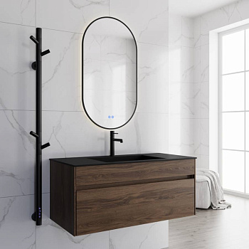 База под раковину Chiara 1000 подвесная, 1 выкатной ящик soft-close, C.Oak